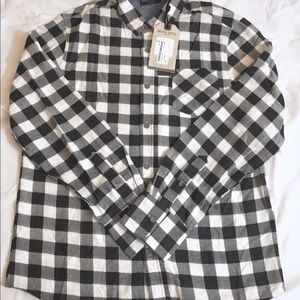 Boohoo Checkered Button Up